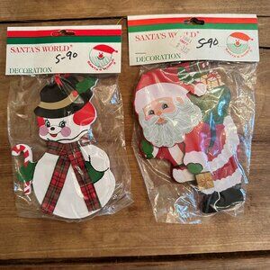 NEW Vintage Kurt Adler Wooden Christmas Ornaments